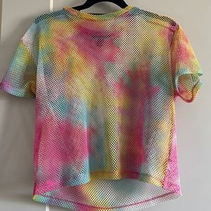 Rainbow mesh shirt